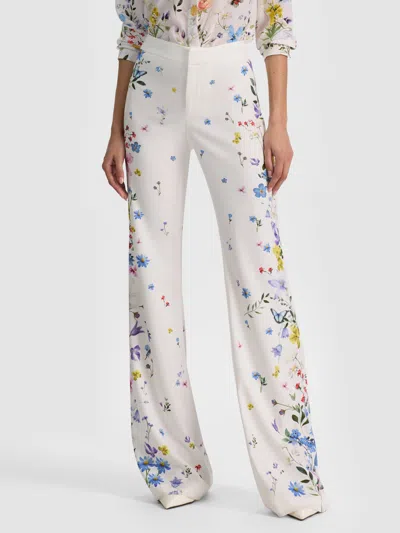 Alice And Olivia Andrew Pant In White