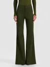 Alice And Olivia Andrew Flared Trousers In Green