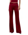 Alice And Olivia Andrew Bootcut Pant In Red