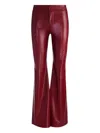 Alice And Olivia Andrew Vegan Pant In Red
