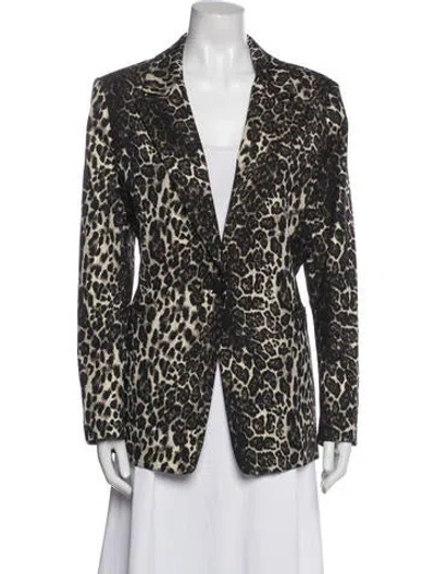 Pre-owned Alice And Olivia Animal Print Blazer W/ Tags