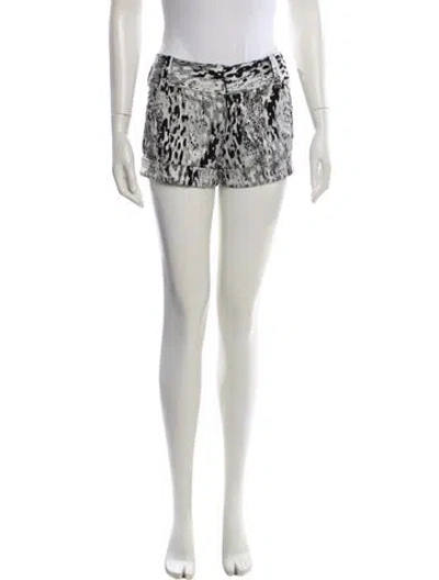 Pre-owned Alice And Olivia Animal Print Mini Shorts In Multi