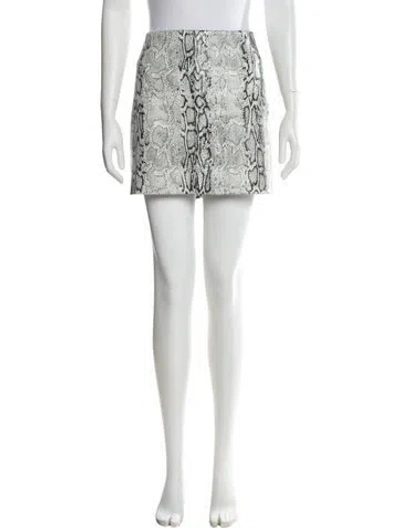 Pre-owned Alice And Olivia Animal Print Mini Skirt