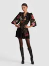 Alice And Olivia Antonette Mini Dress In Black