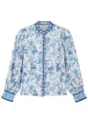 ALICE AND OLIVIA APRIL FLORAL-PRINT COTTON BLOUSE