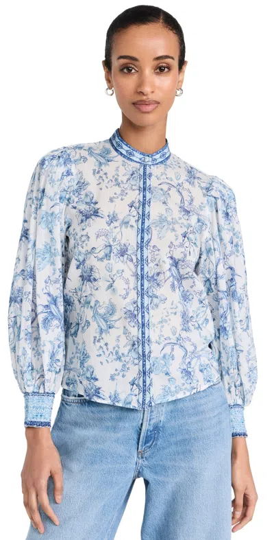 Alice And Olivia Shirt In Je L'adore Spring Sky