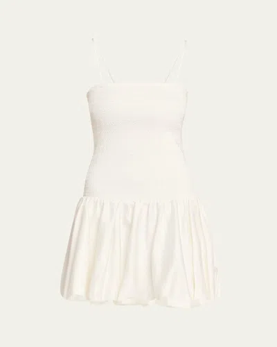ALICE AND OLIVIA ARDEN DROP-WAIST BUBBLE MINI DRESS