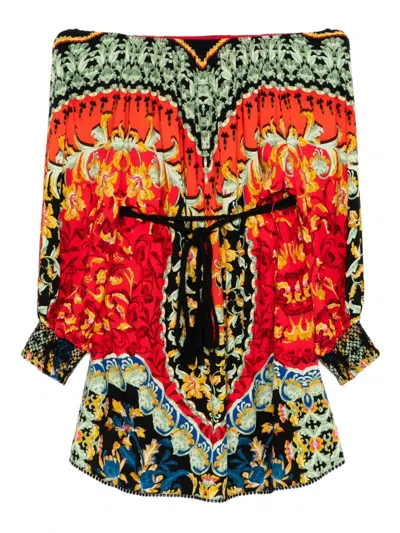 Alice And Olivia Artemis Mini Dress In Red