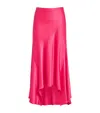 Alice And Olivia Asymmetric Rosa Midi Skirt In Pink