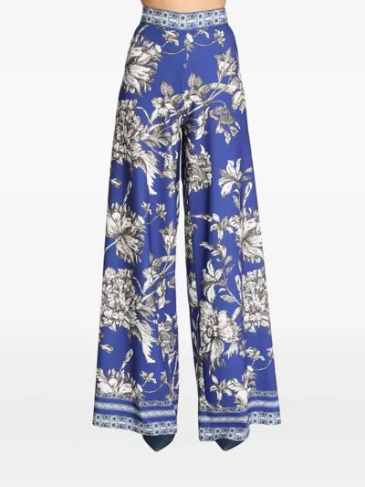 Alice And Olivia Athena Palazzo Pants In Multi