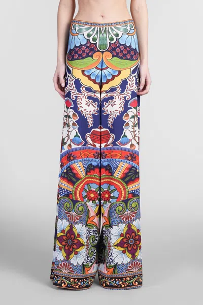 ALICE AND OLIVIA ATHENA PANTS IN MULTICOLOR POLYESTER