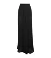 Alice And Olivia Athena Pleated Wide-leg Trousers In Animal Print
