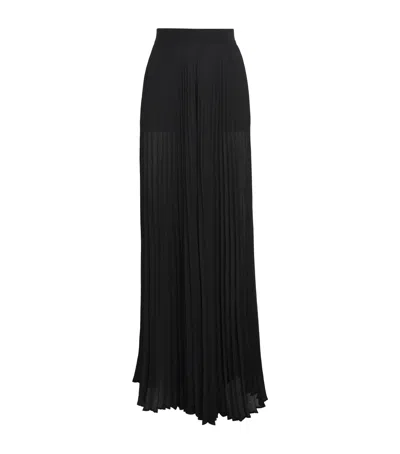 Alice And Olivia Athena Pleated Wide-leg Trousers In Animal Print