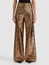 Alice And Olivia Athena Sequin Pant In Gold