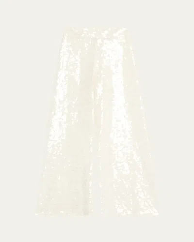 Alice And Olivia Athena Sequined Wide-leg Pants