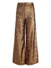 Alice And Olivia Athena Sequinned Palazzo Pants In Multi