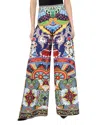 Alice And Olivia Athena Clean Wide Leg Pants On The Road In Multi