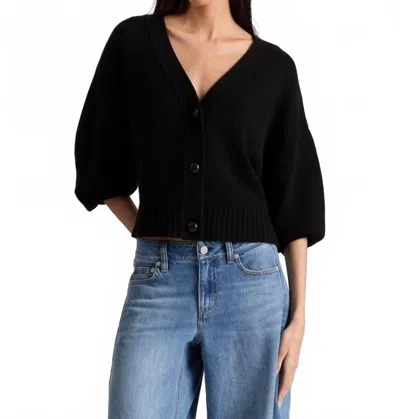 Alice And Olivia Atticus Cashmere Cardigan In Black