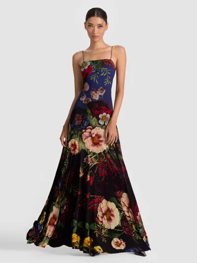 Alice And Olivia Augusta Maxi Dress In Multi