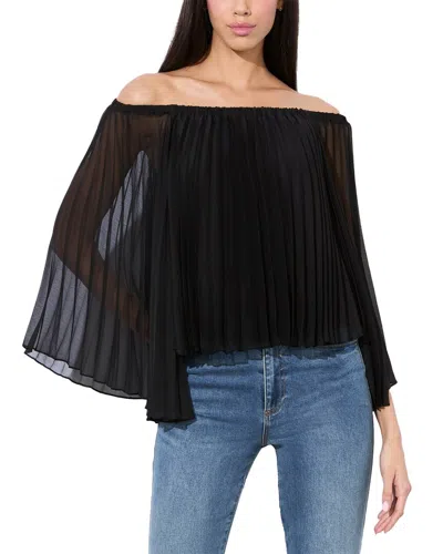 Alice And Olivia Aundrea Blouse In Black