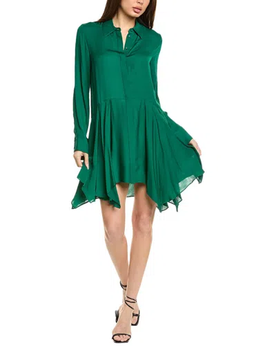 Alice And Olivia Avita Shirtdress In Green