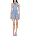 Alice And Olivia Axelle Denim Mini Dress In Blue