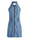 Alice And Olivia Axelle Zip Front Mini Dress