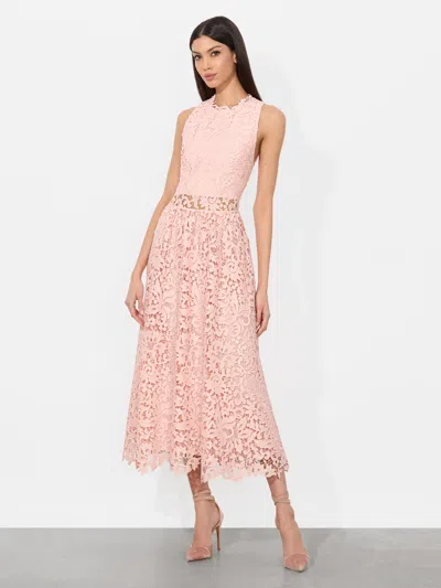 ALICE AND OLIVIA BABETTE MIDI DRESS