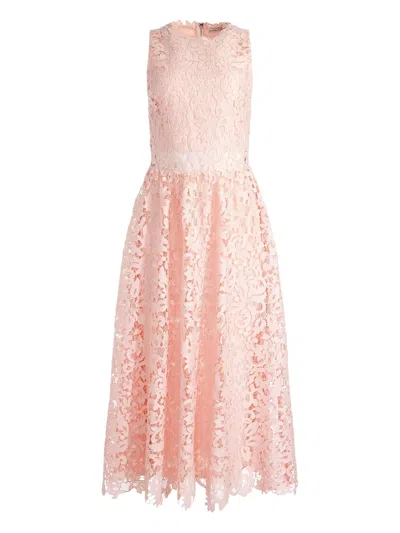 ALICE AND OLIVIA BABETTE MIDI DRESS