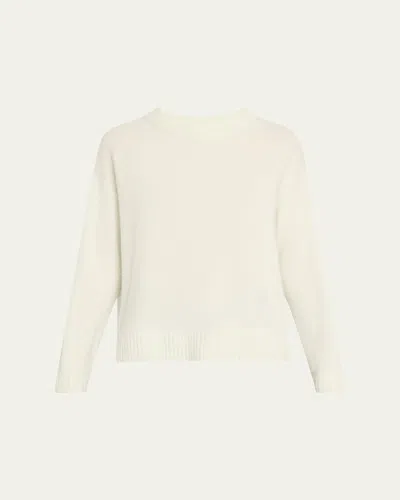 Alice And Olivia Barbra Crewneck Cashmere Pullover In Sea Spray