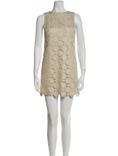 Pre-owned Alice And Olivia Bateau Neckline Mini Dress