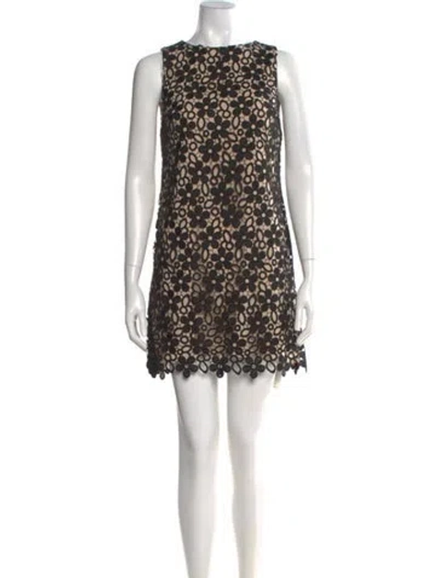 Pre-owned Alice And Olivia Bateau Neckline Mini Dress
