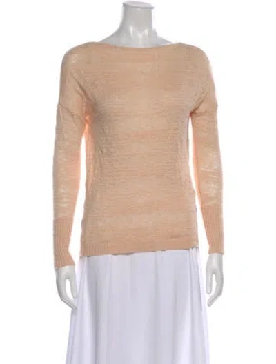 Pre-owned Alice And Olivia Bateau Neckline Sweater In Orange
