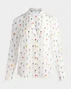 Alice And Olivia Beach Club Eloise Button-front Blouse