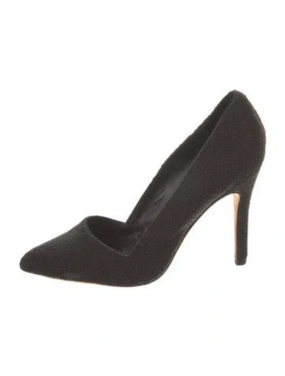 Pre-owned Alice And Olivia Beaded Accents Pumps In Black