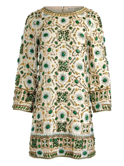 ALICE AND OLIVIA ELEONORA EMBELLISHED DRESS