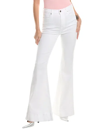 Alice And Olivia Beautiful High Rise Bell Jean In White