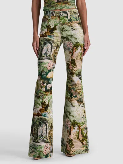 Alice And Olivia Beautiful Printed Jean In Multi