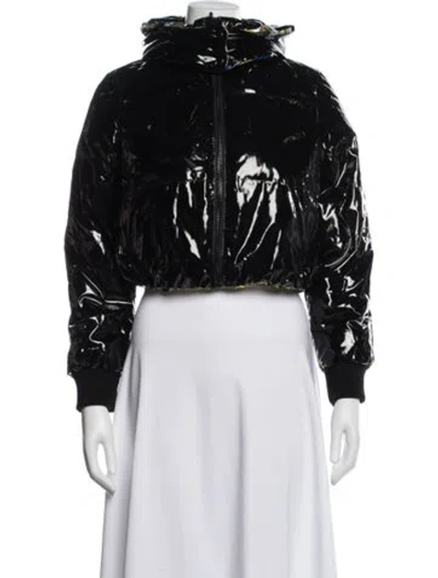 Pre-owned Alice And Olivia Biker Jacket In Black
