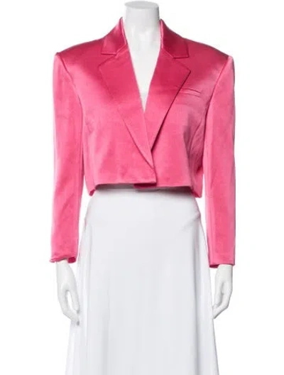 Pre-owned Alice And Olivia Biker Jacket In Pink