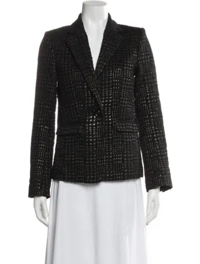 Pre-owned Alice And Olivia Blazer In Black