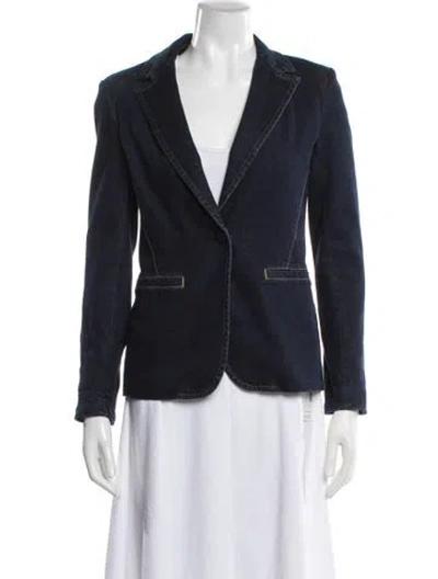 Pre-owned Alice And Olivia Blazer In Blue