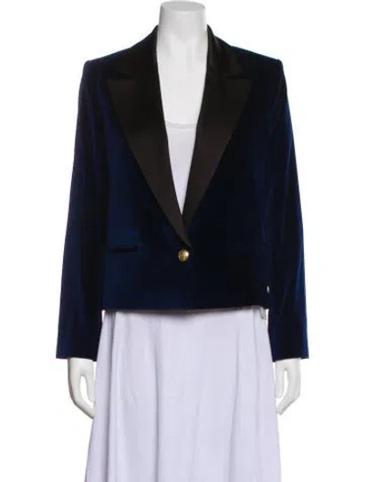 Pre-owned Alice And Olivia Blazer In Blue