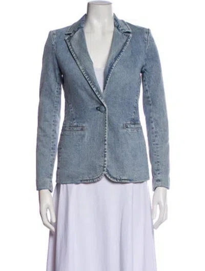 Pre-owned Alice And Olivia Blazer In Blue