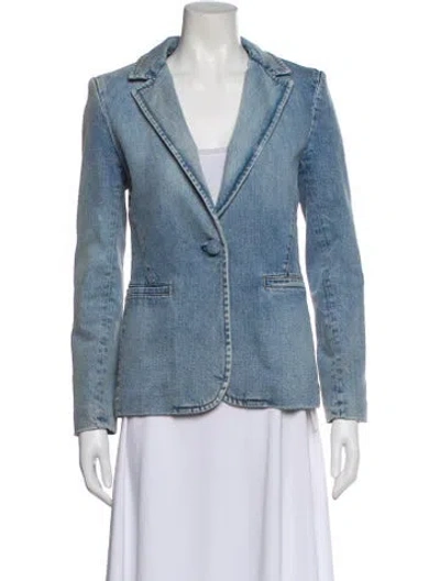 Pre-owned Alice And Olivia Blazer In Blue
