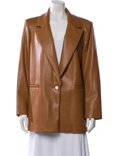 Pre-owned Alice And Olivia Blazer In Brown