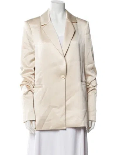 Pre-owned Alice And Olivia Blazer In Gold