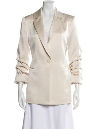 Pre-owned Alice And Olivia Blazer In Gold