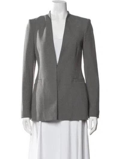 Pre-owned Alice And Olivia Blazer In Gray