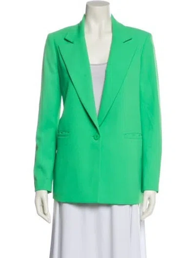 Pre-owned Alice And Olivia Blazer In Green